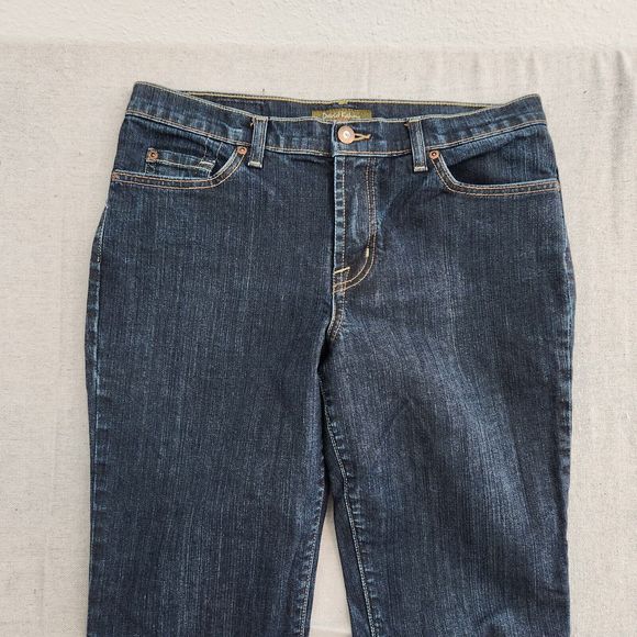 David Kahn Jeans Women 10 Blue Denim Stretch Bootcut Mid Rise 32x32 Made in USA - Picture 2 of 16